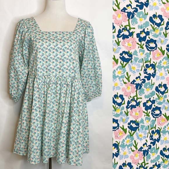 Storia Dresses New Storia Babydoll Floral Dress S Poshmark